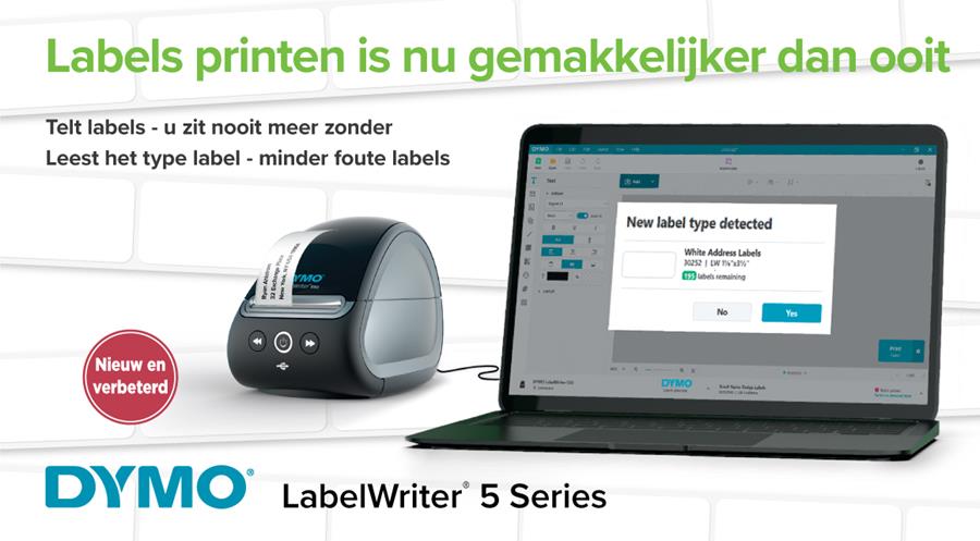 DYMO® LabelWriter™ 550 range: labels printen wordt gemakkelijker dan ooit