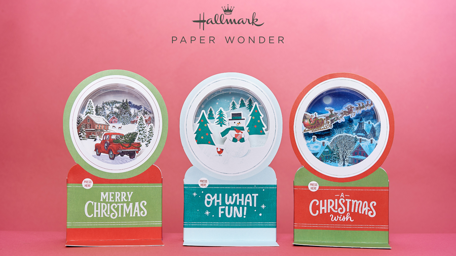 Hallmark - boules à neige Paper Wonder